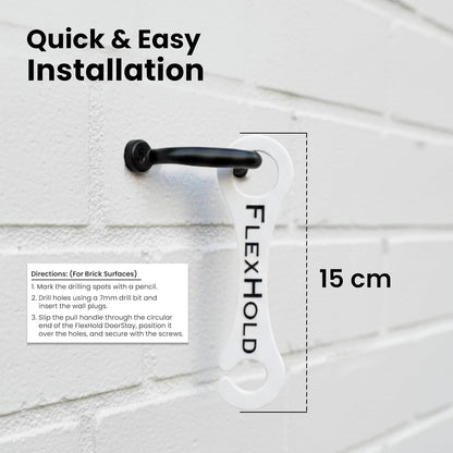 15cm Door Stay - 2 Pack - With Hardware
