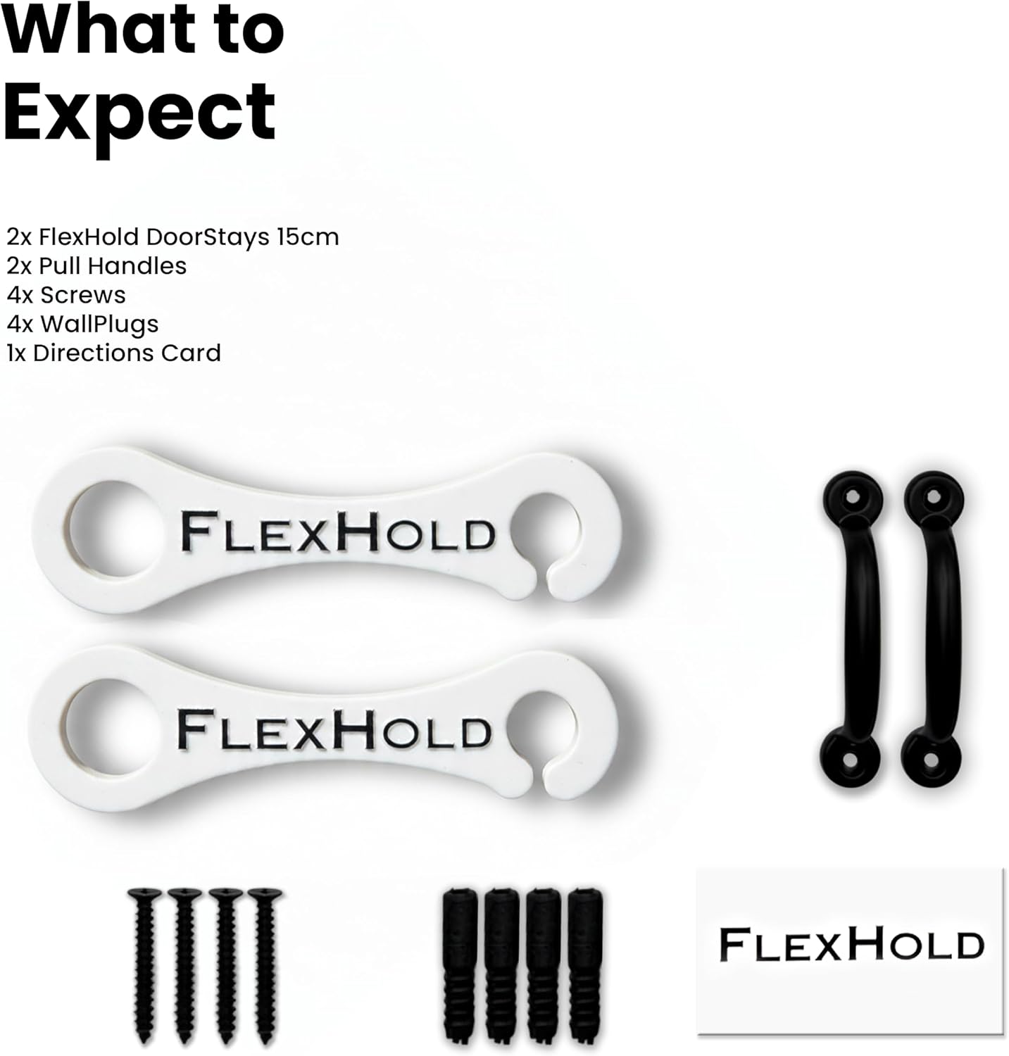 15cm Door Stay - 2 Pack - With Hardware