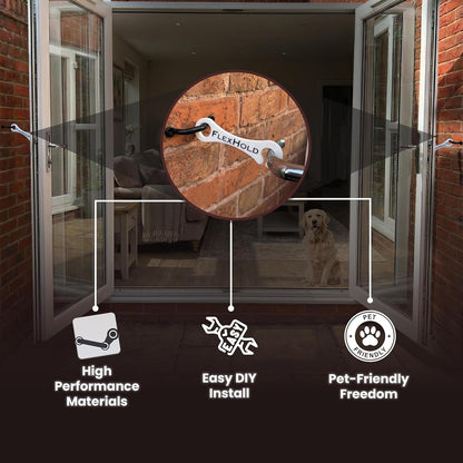 15cm Door Stay - 2 Pack - With Hardware